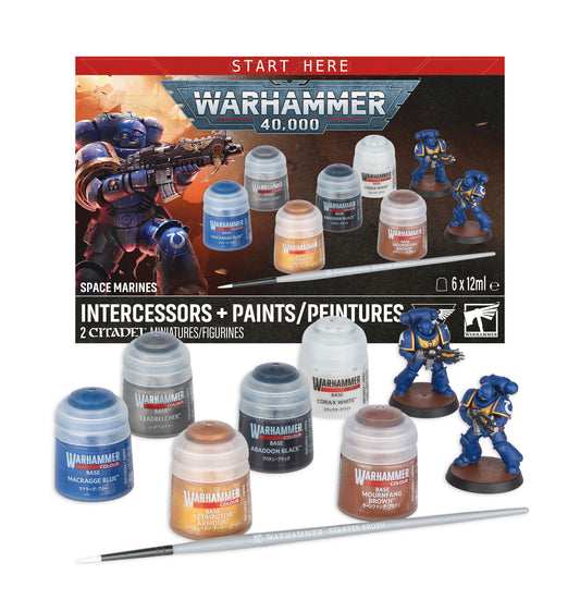 Games Workshop 60-11 - Warhammer 40,000 - Space Marine Intercessors + Paints Set (2026)